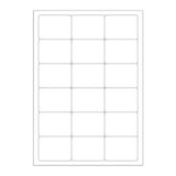 Fehér öntapadó címkék