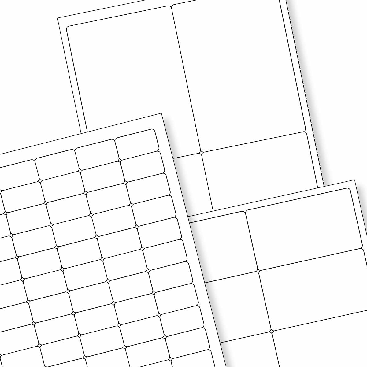 Fehér öntapadó címkék