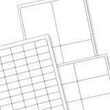 Fehér öntapadó címkék