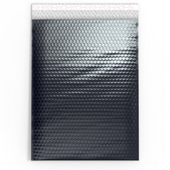 Metallic Finish Bubble Bag Mailers Black 450 x 320 mm (C3)