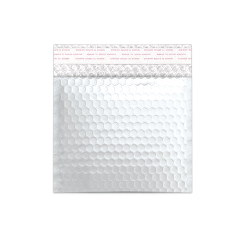 Matt Bubble Bag Mailers Silver 165 x 165 mm