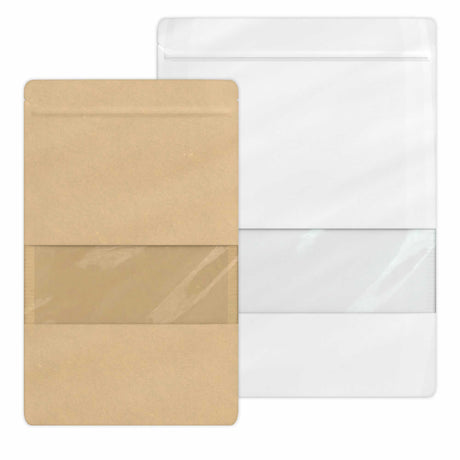 Doypack élelmiszer tasak ablakkal