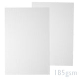 Fehér bordázott papír 185g/m²