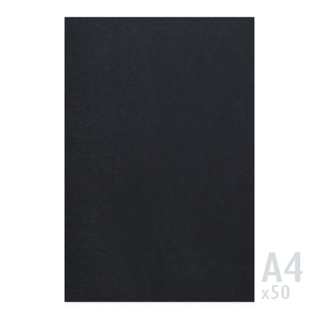 Fekete papír 225g/m² - 50 A4 lap