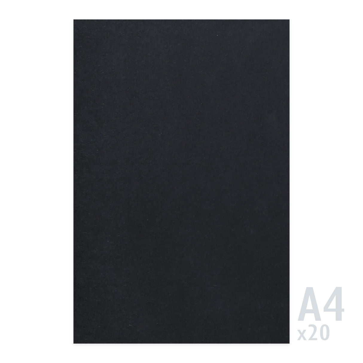 Fekete papír 225g/m² - 20 A4 lap