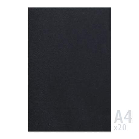 Fekete papír 225g/m² - 20 A4 lap