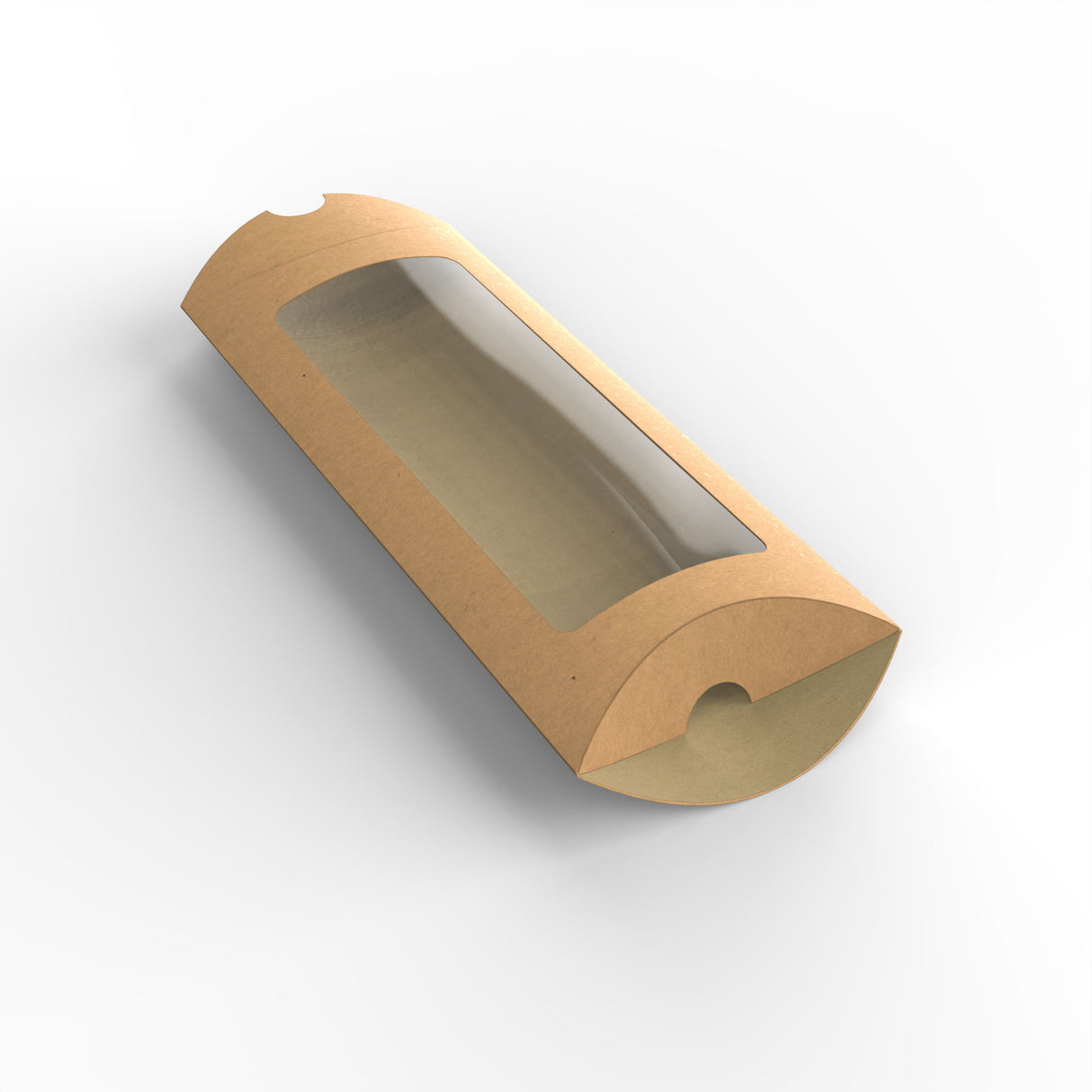 Párna alakú kraft doboz ablakkal