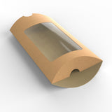 Párna alakú kraft doboz ablakkal