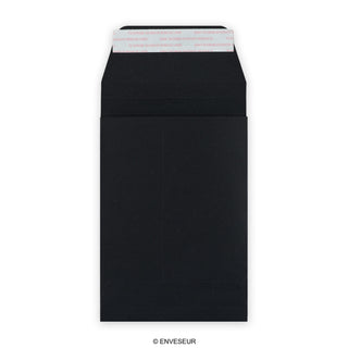 Fekete talpas boríték 162x114x25 mm (C6)