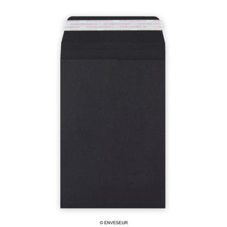 Fekete talpas boríték 229x162x25 mm (C5)