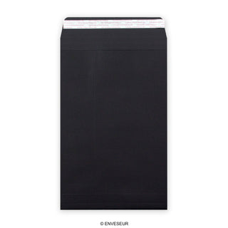 Fekete talpas boríték 324x229x25 mm (C4)