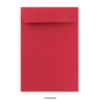 Sötétvörös talpas boríték 324x229x25 mm (C4)