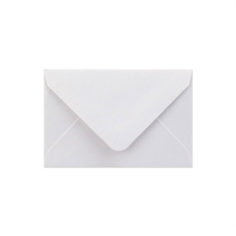 Pearlescent Envelopes White 62 x 94 mm Gummed