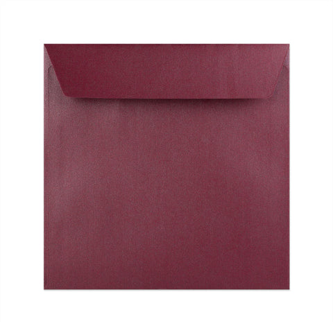 Pearlescent Envelopes Bordeaux 155 x 155 mm Peel and Seal