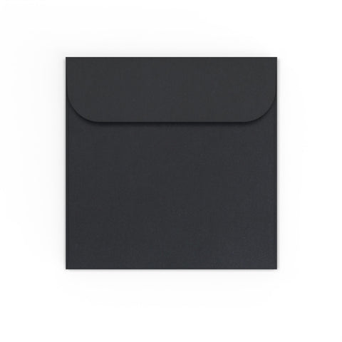 CD Window Envelopes Black 85 x 85 mm