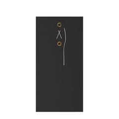Coloured envelopes with string and washer closure Black 220 x 110 mm (DL)