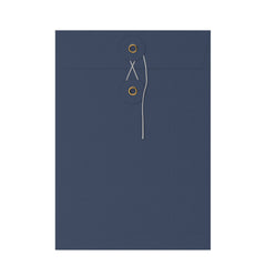Coloured envelopes with string and washer closure Navy Blue 229 x 162 mm (C5)