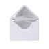 Paper Lined Envelopes White + Silver Foil 162 x 229 mm (C5)