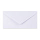 Paper Lined Envelopes White + Black Fancy Paper 110 x 220 mm (DL)
