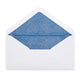 Paper Lined Envelopes White + Blue Fancy Paper 110 x 220 mm (DL)