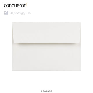114x162 mm (C6) fehér boríték Conqueror - High White Laid